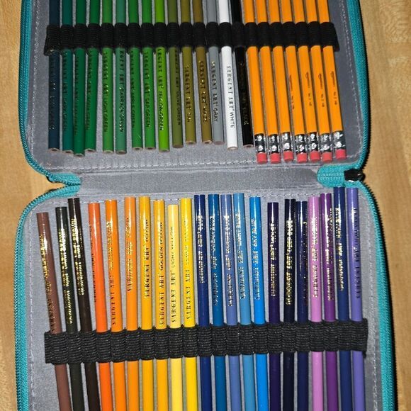 Vibrant Colored Pencil Set with Blue Case (CRA6) - Picture 2 of 6